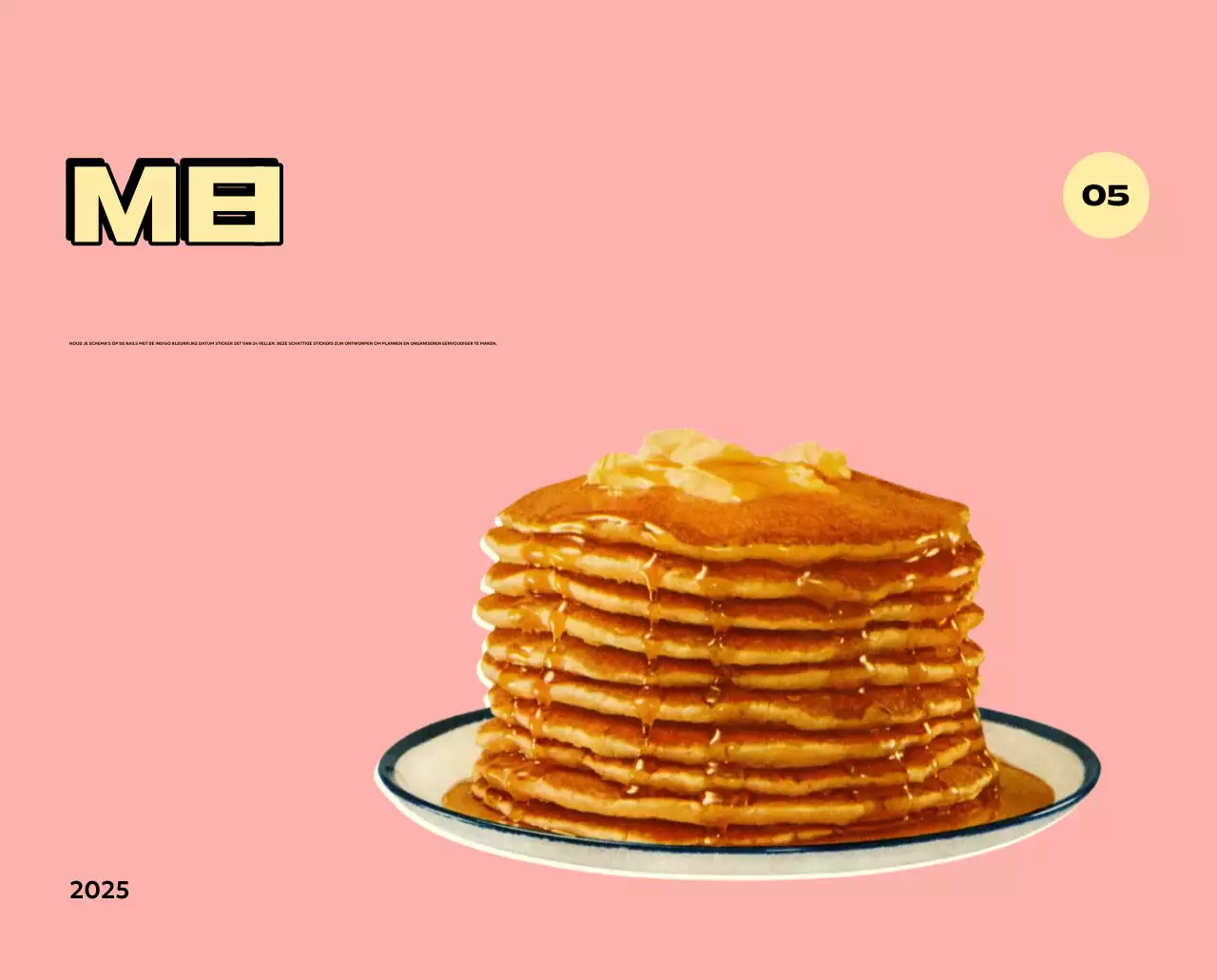 Kleurrijke kalenders met verschillende retro-illustraties