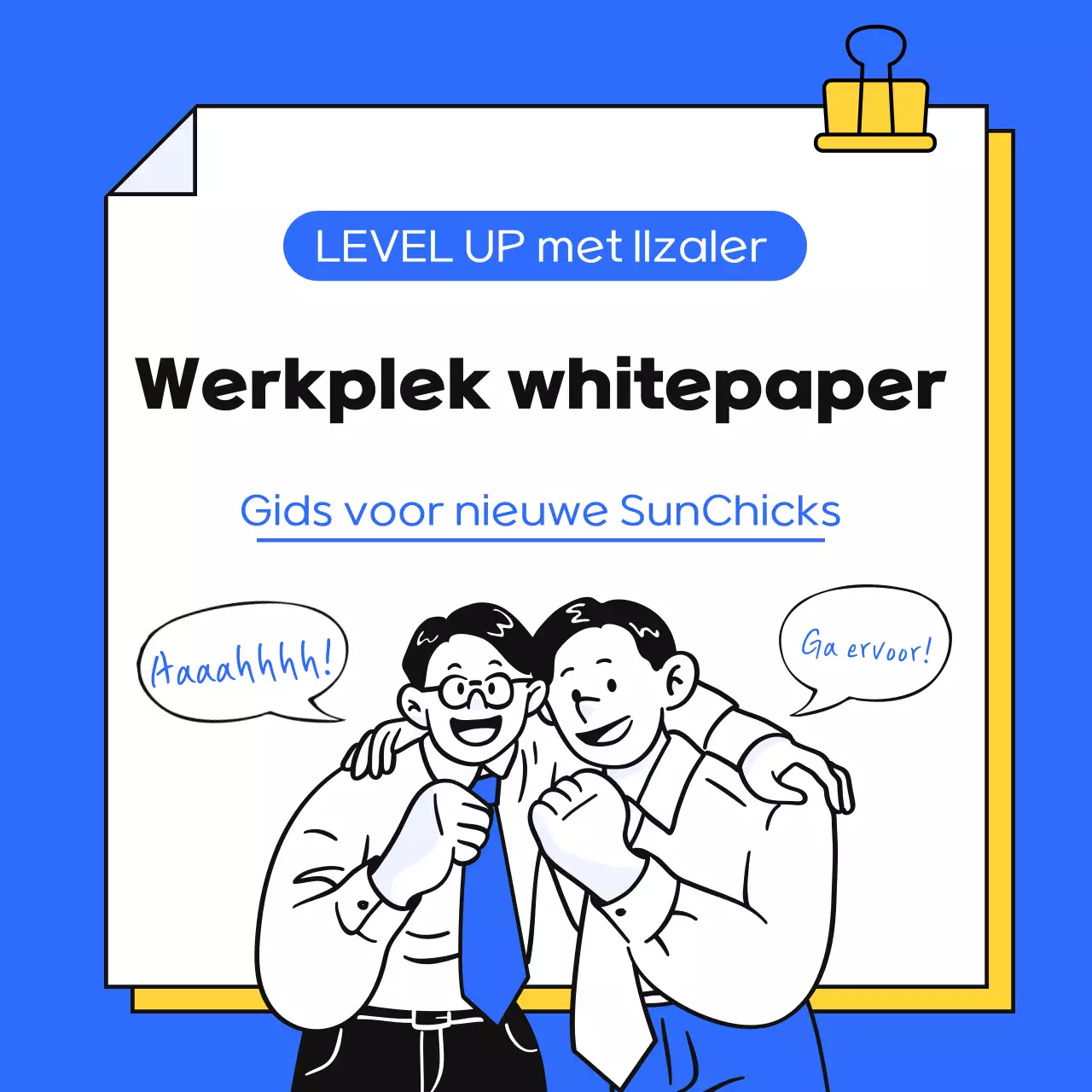 Een eenvoudige blauwe en gele gids voor het beroepsleven