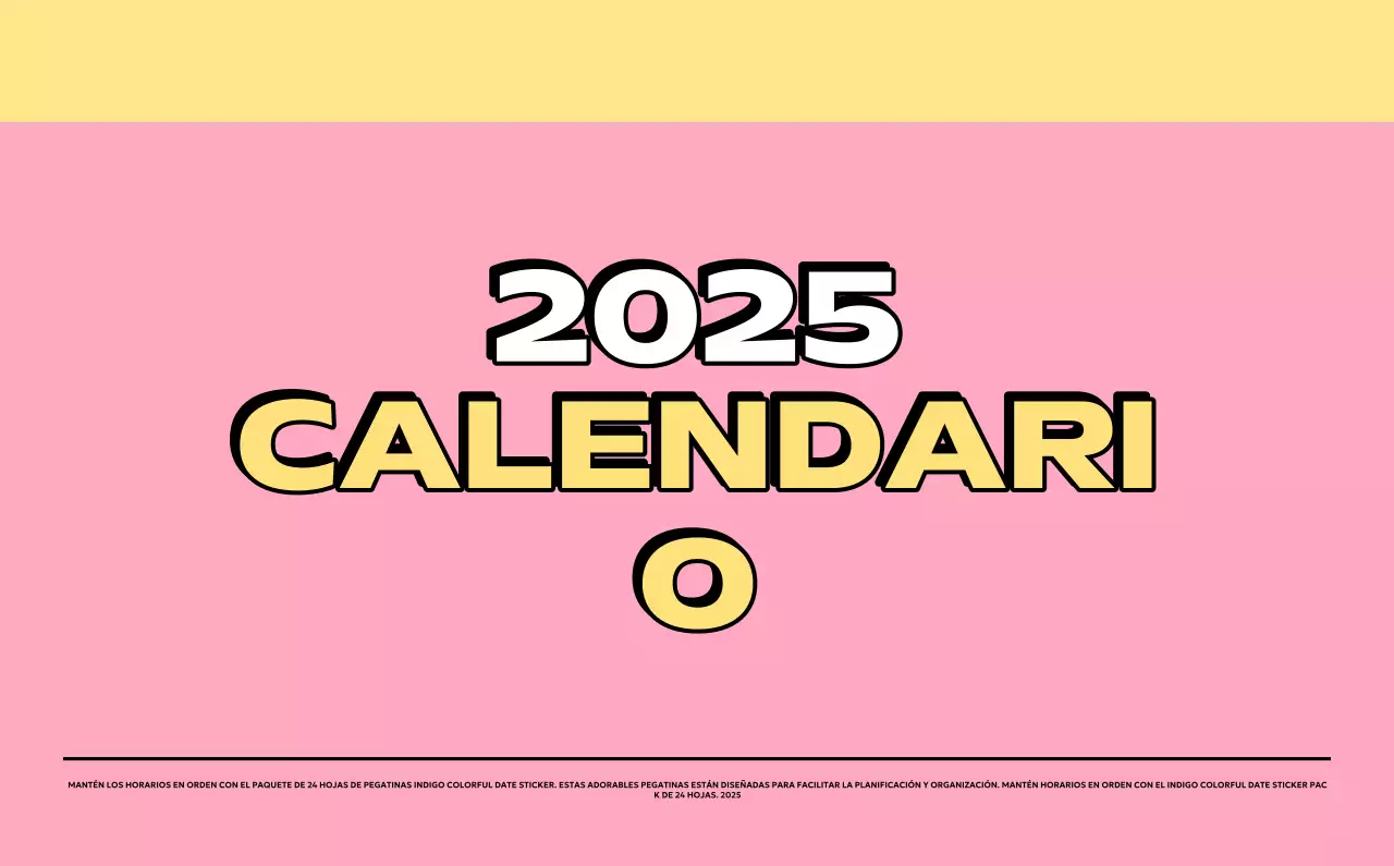 Coloridos calendarios con diversas ilustraciones retro
