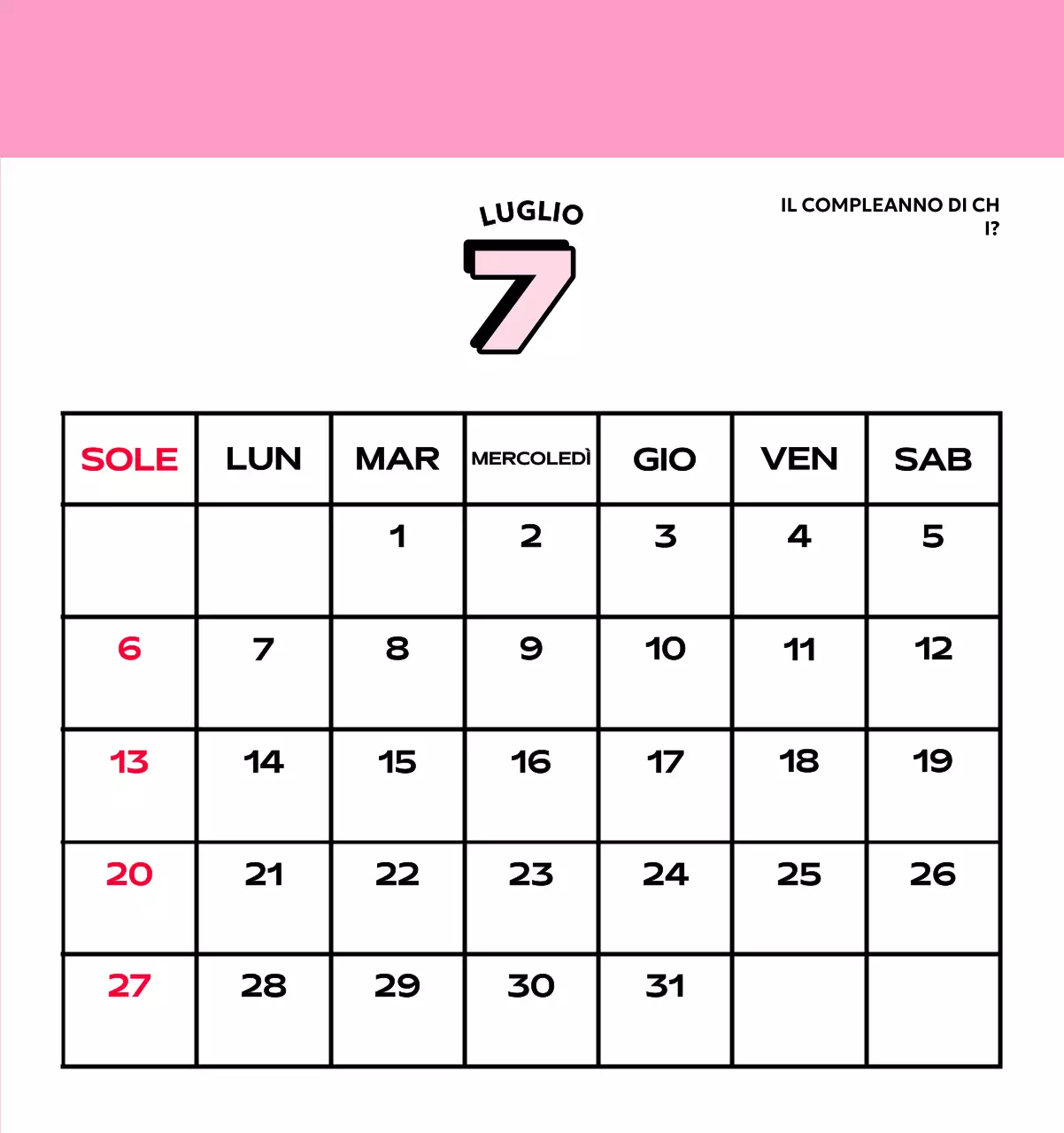 Calendari colorati con una varietà di illustrazioni retrò