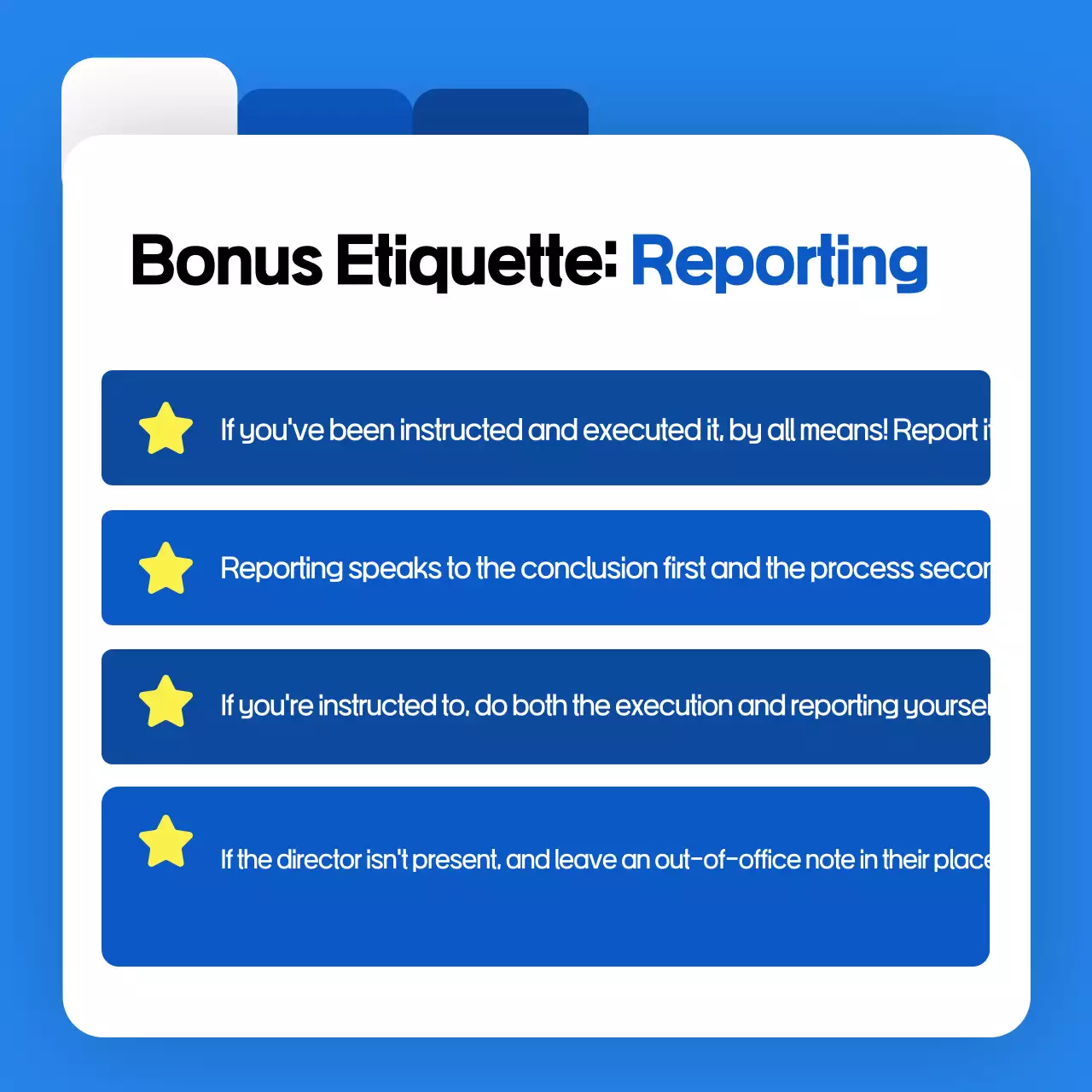 Blue Professional Workplace Guide Instagram Carousel