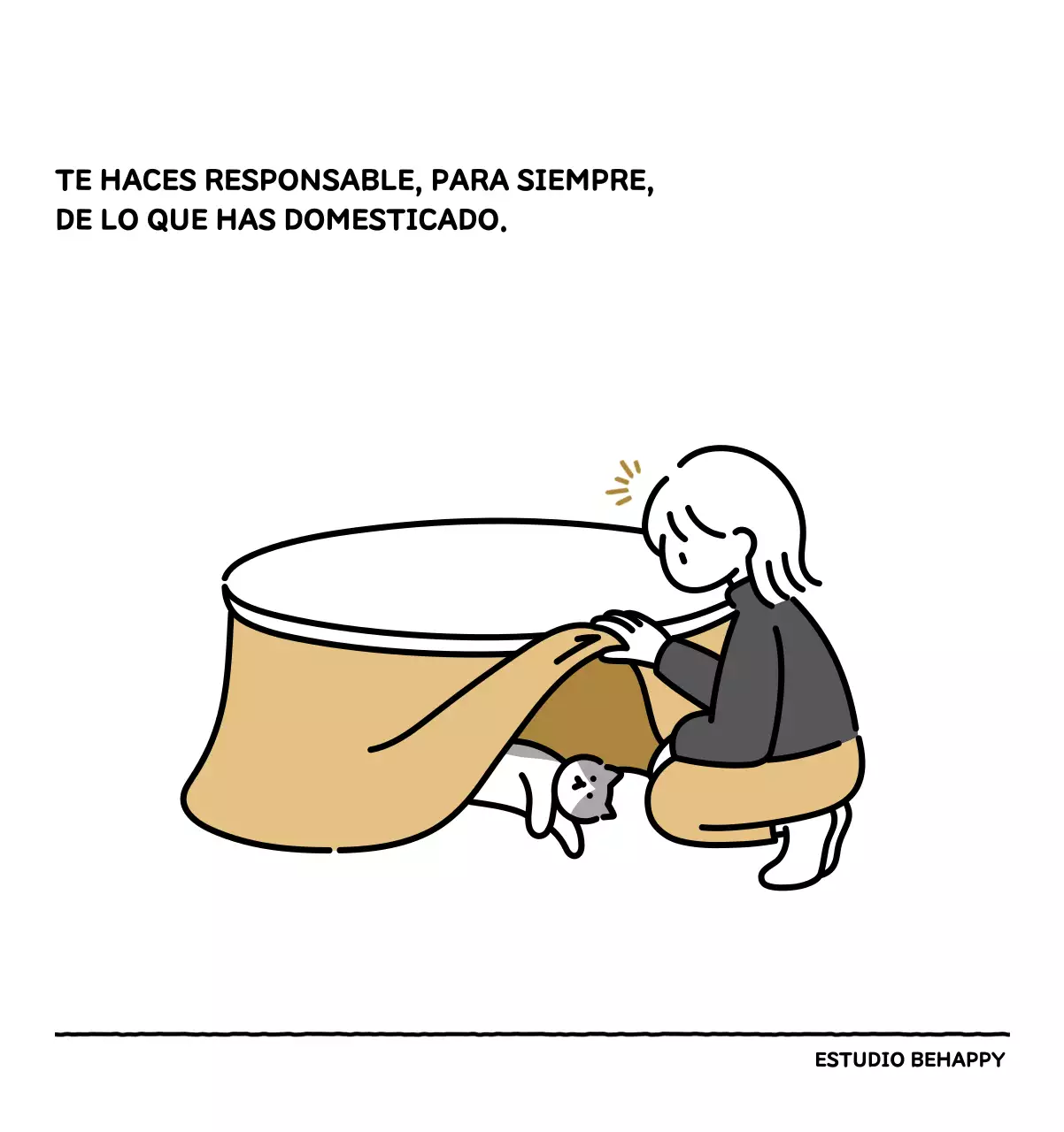 Calendario ilustrado con un bonito estilo de líneas