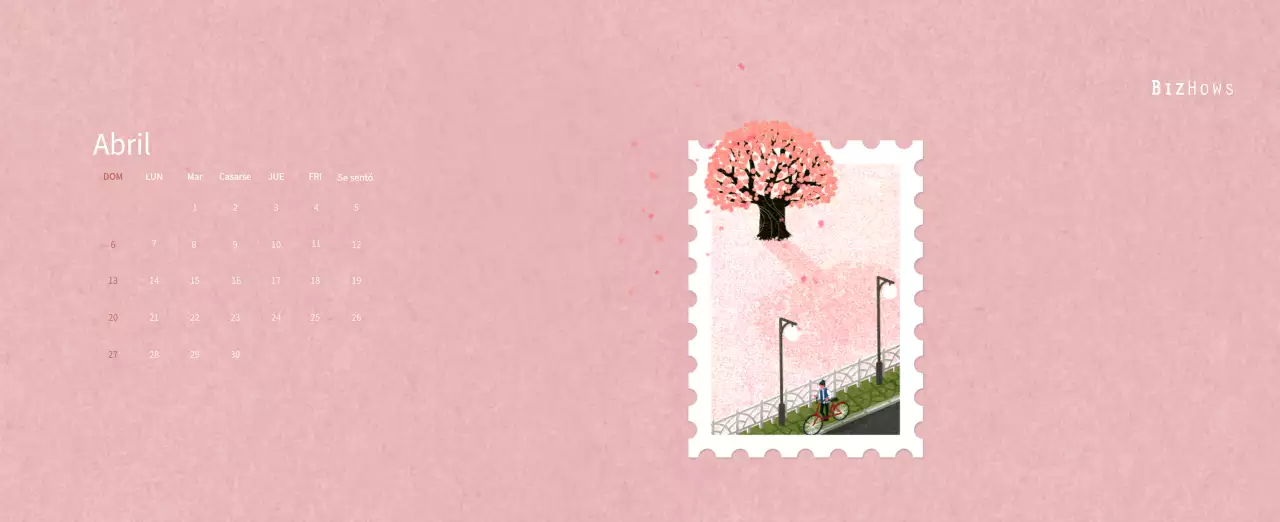 Calendario de Año Nuevo con cálidas ilustraciones