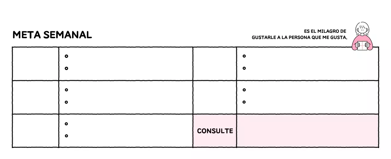 Calendario ilustrado con un bonito estilo de líneas