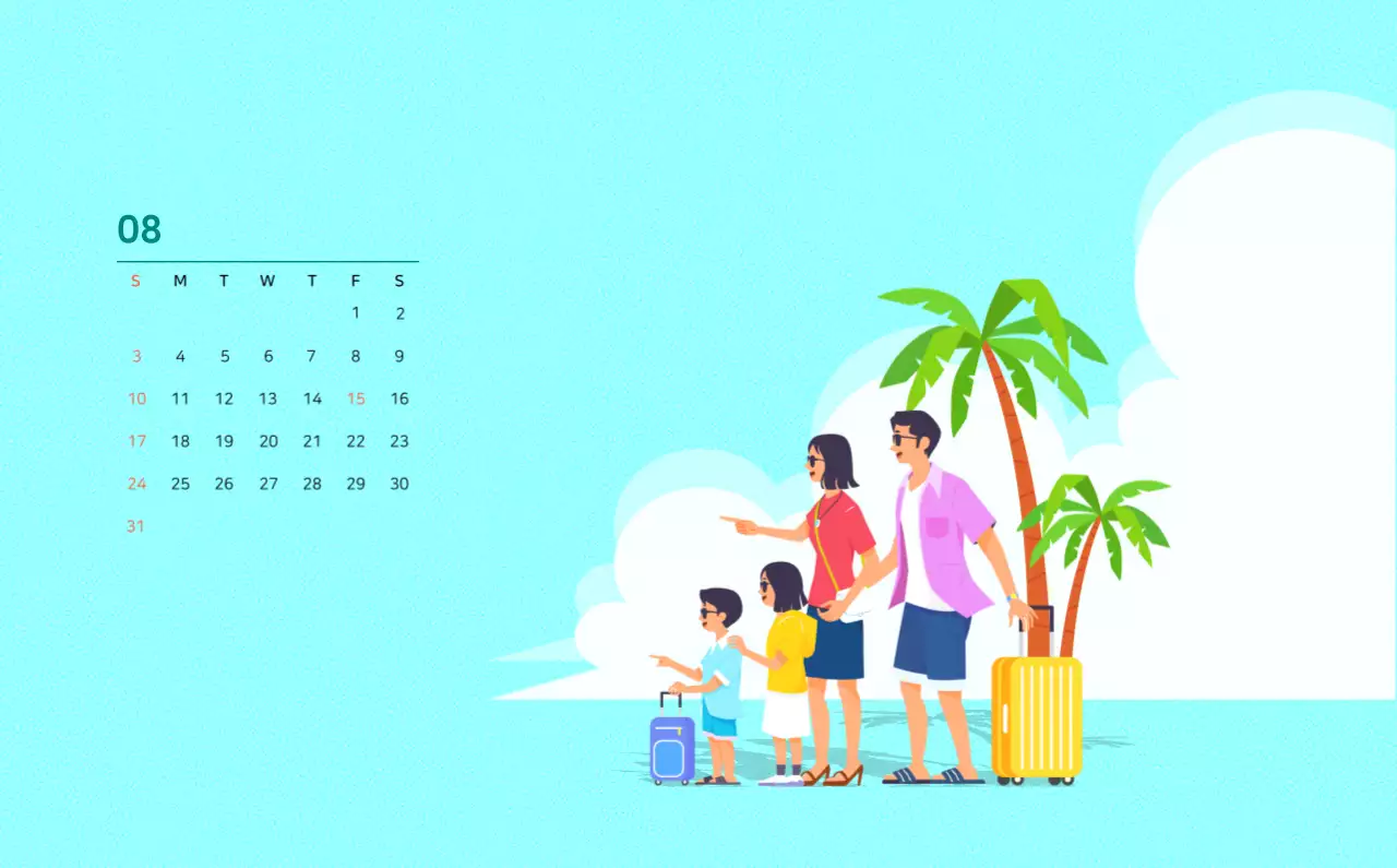 Illustration d'une famille multicolore