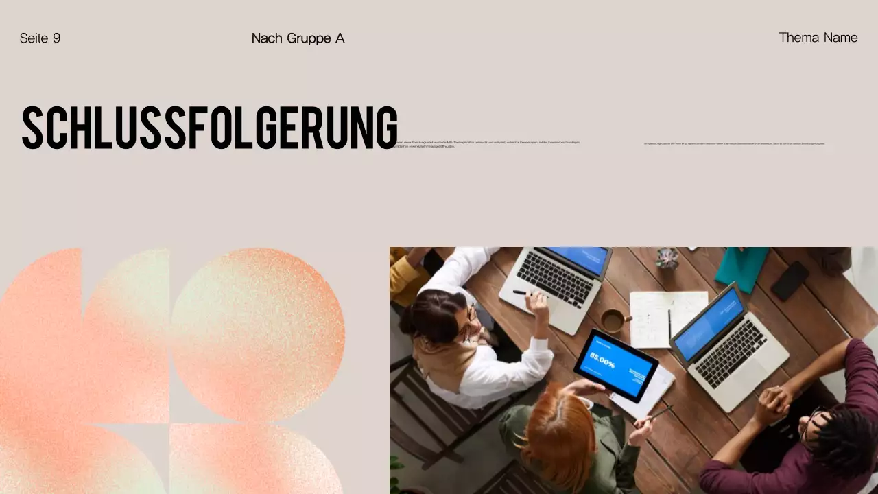 Orange Modern Group Projektübersicht Präsentation