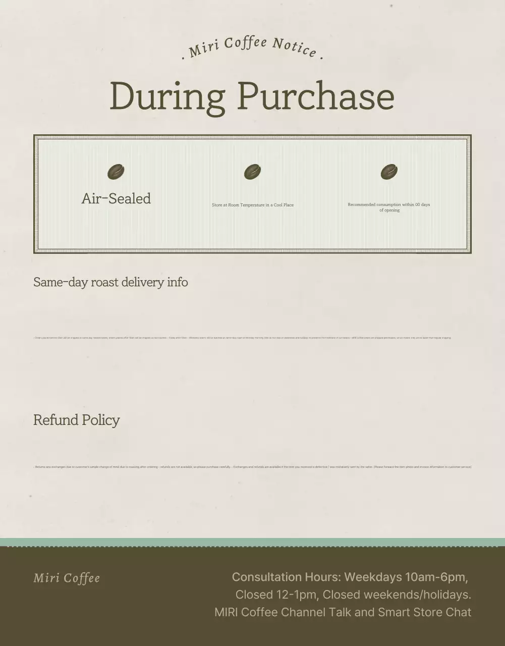 Mint Vintage Coffee Promotion Poster