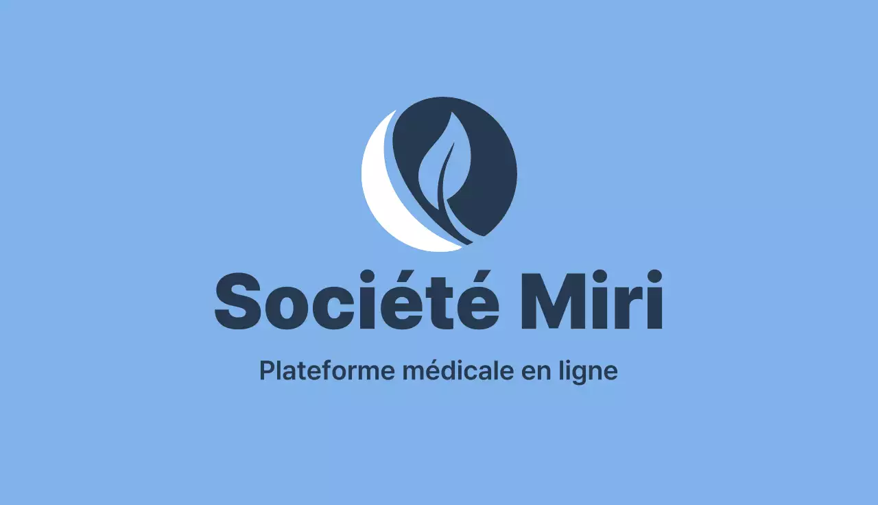 Carte de visite bleu marine blanc télésanté style minimal