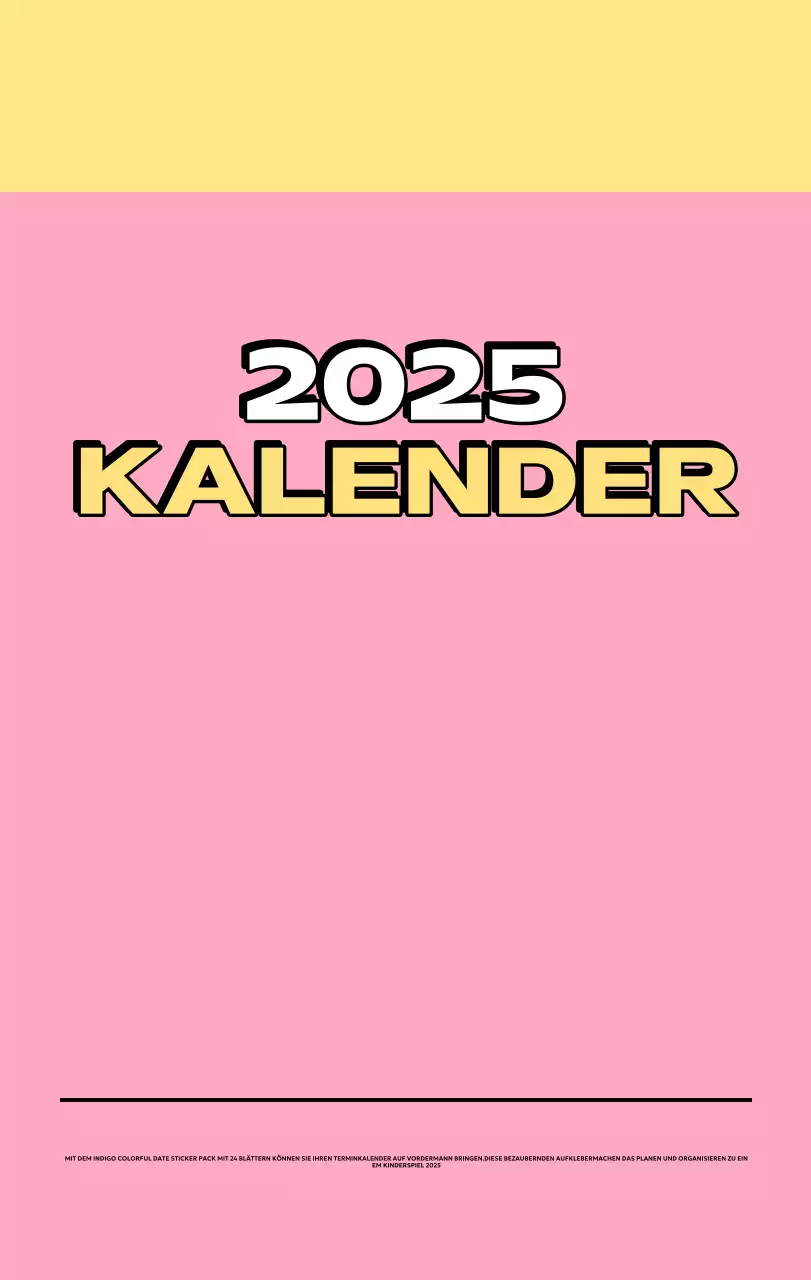 Bunte Kalender mit einer Vielzahl von Retro-Illustrationen