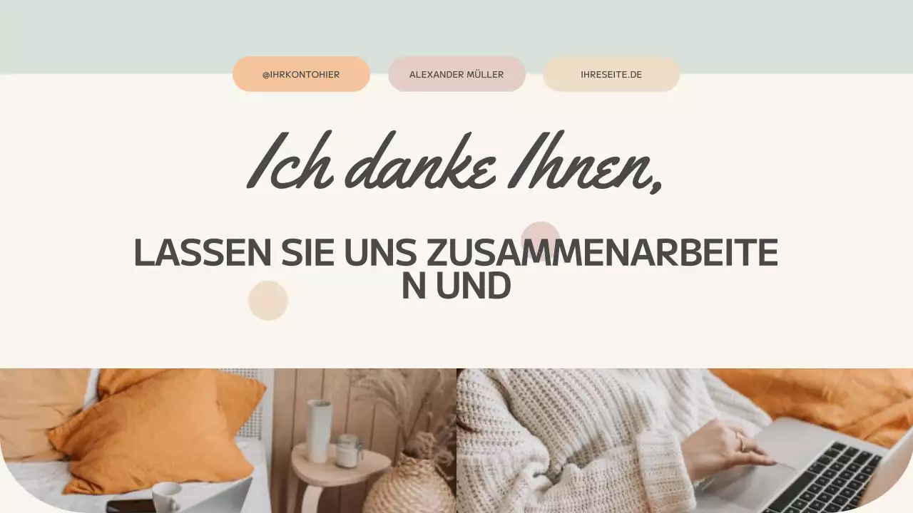 beige abstrakte kreative Mappe