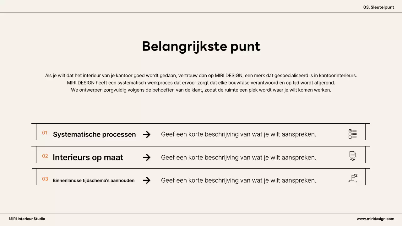 Oranje modern interieur advertentie