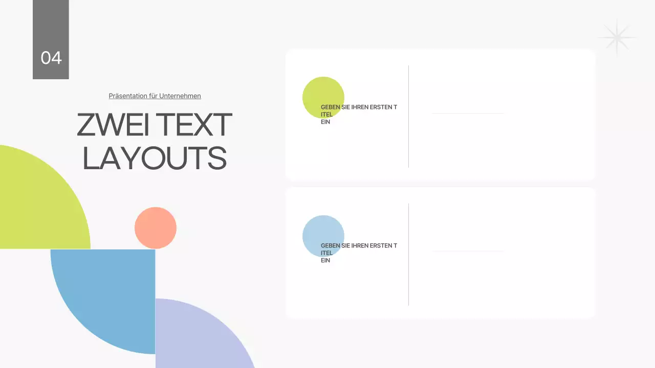 Ein weißer, sauberer Geschäftsplan