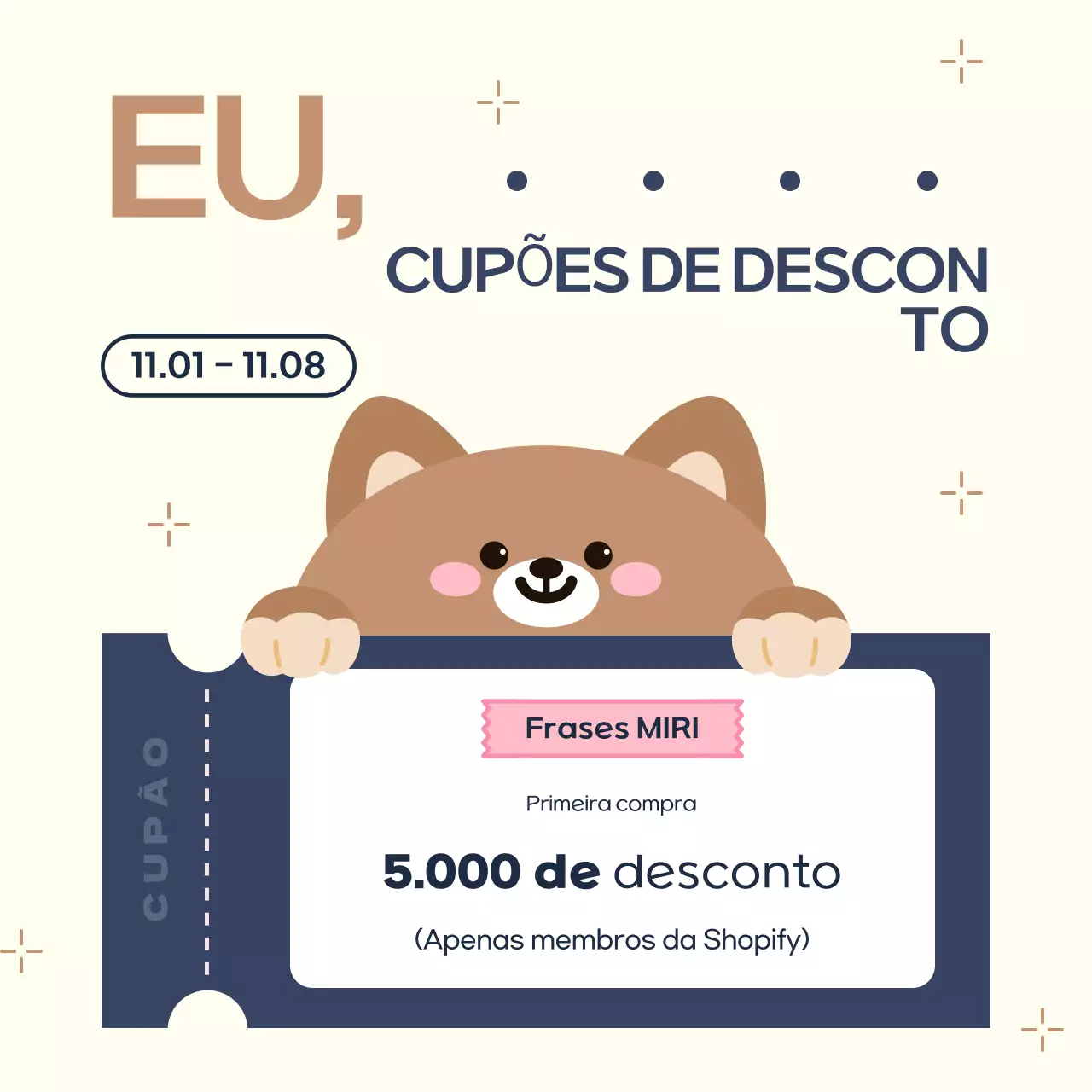 Cupão de desconto Beige Cozy