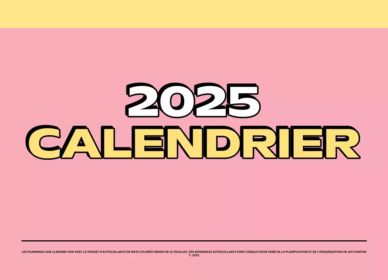 Calendriers colorés avec une variété d'illustrations rétro