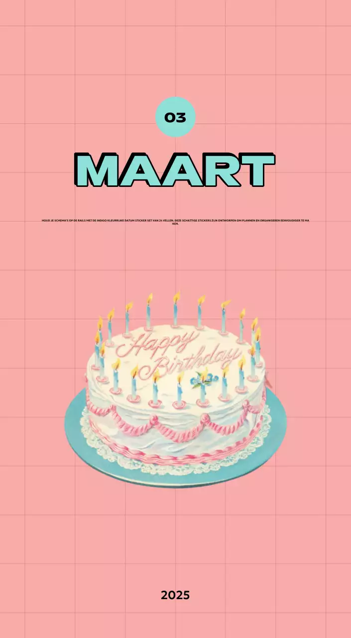 Kleurrijke kalenders met verschillende retro-illustraties