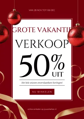 maroon moderne vakantie promotie