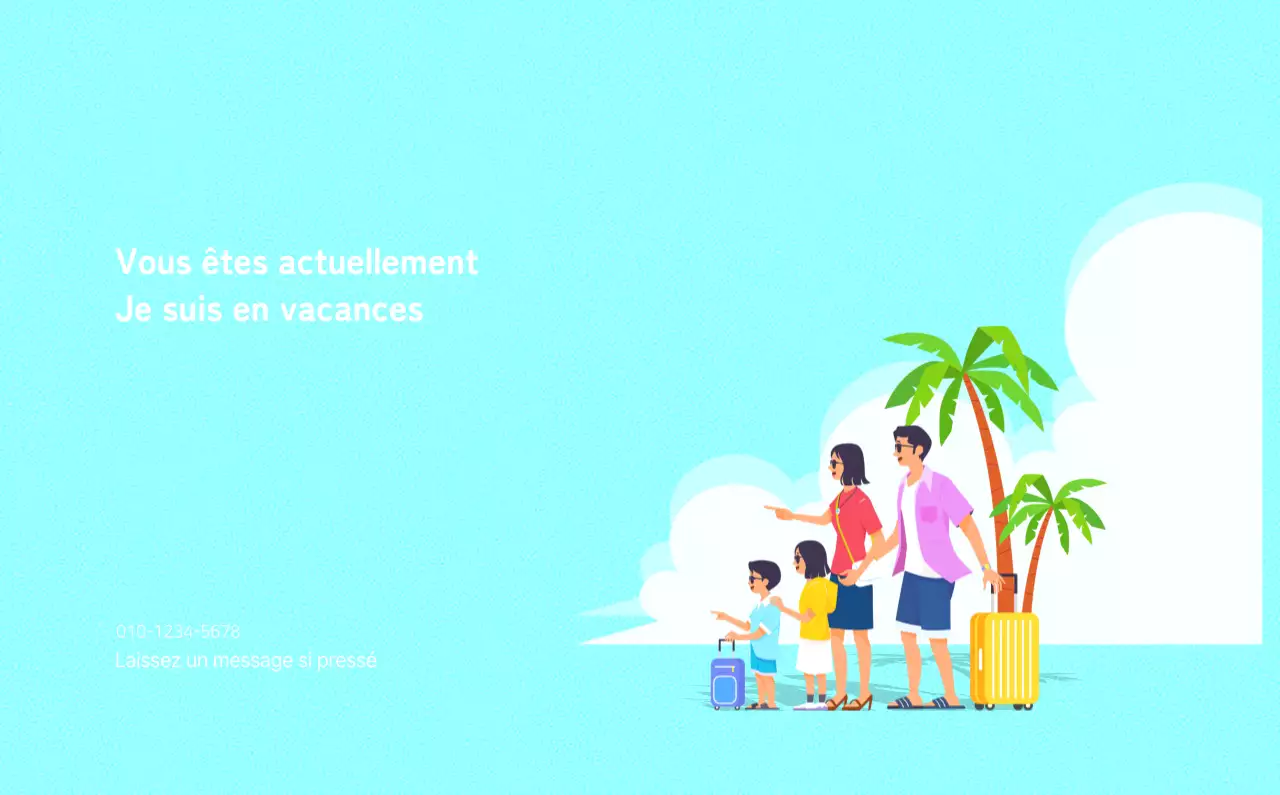 Illustration d'une famille multicolore