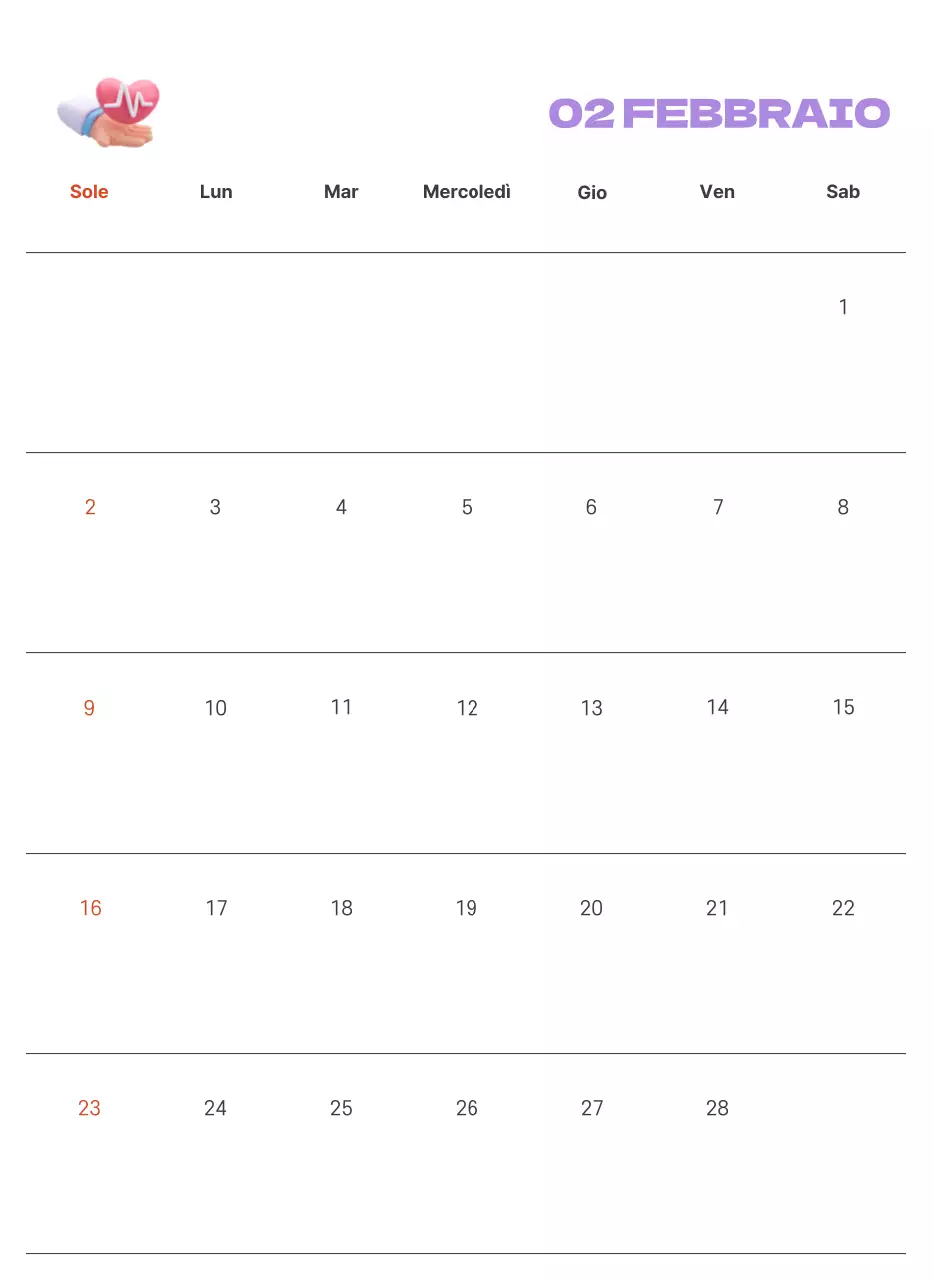 Un ospedale festivo con illustrazioni a tema salute e famiglia e accenti colorati