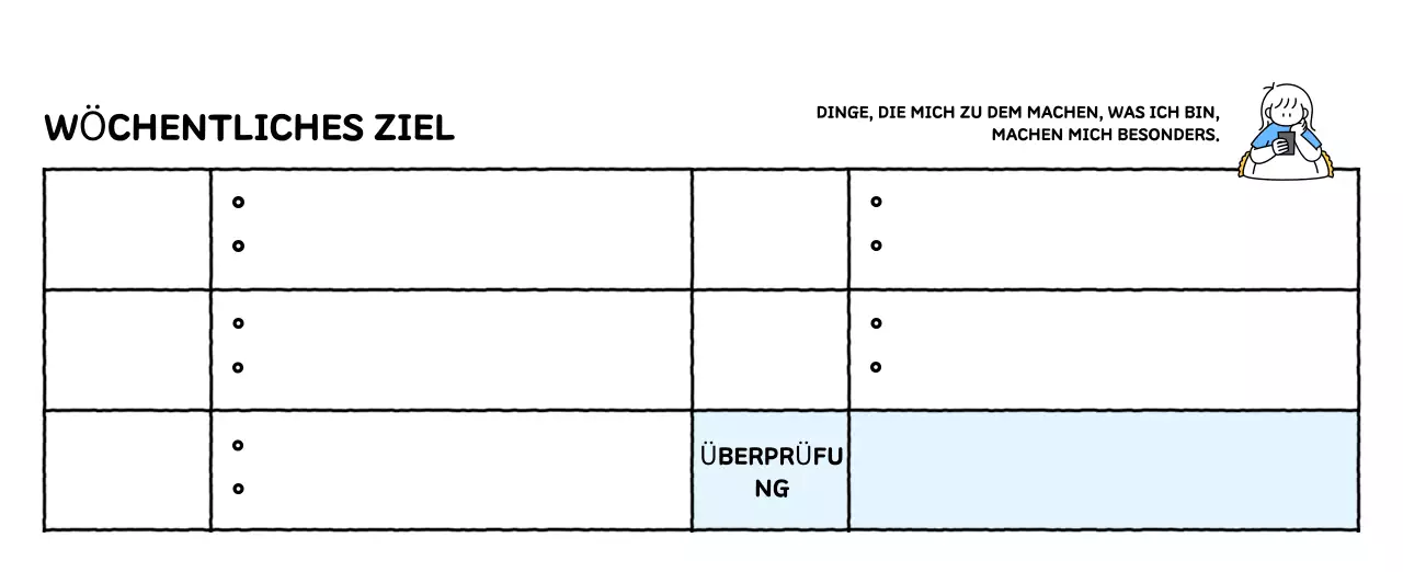 Illustrierter Kalender mit schönem Linienstil