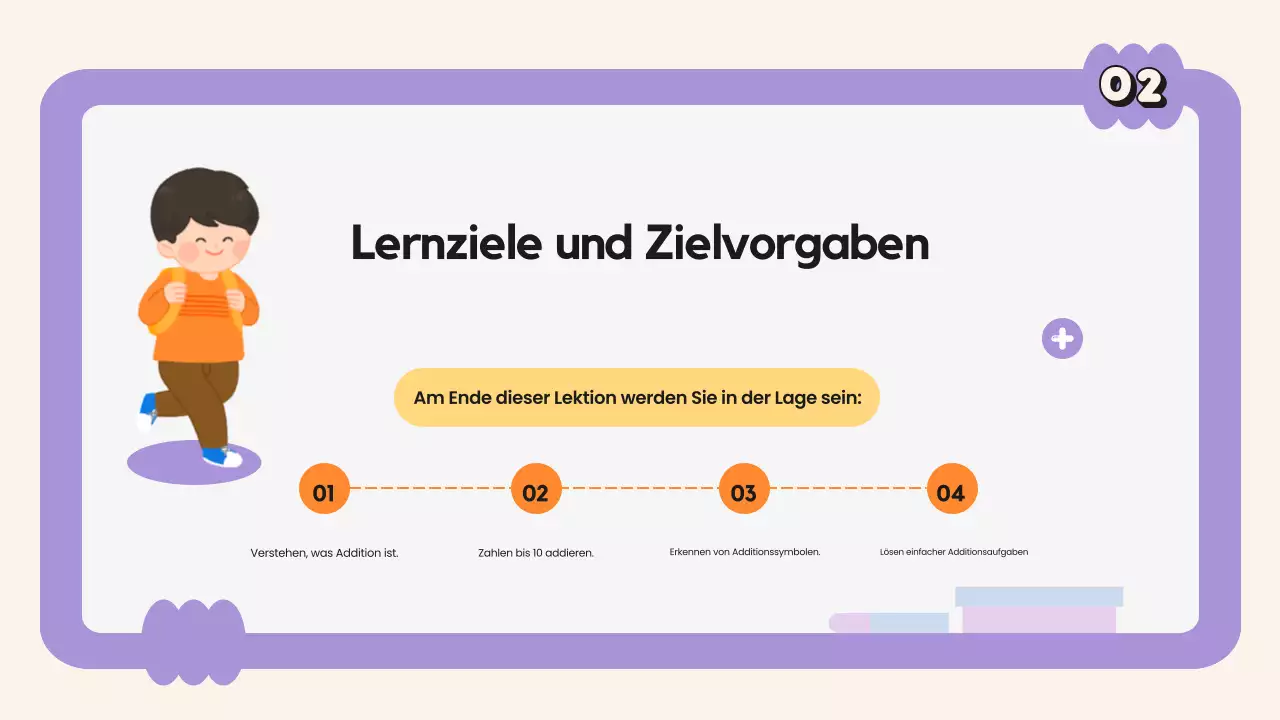 Lila Minimal Match Klasse