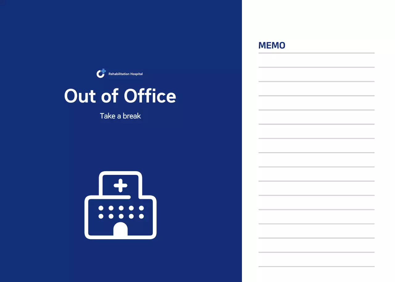 Simple calendar with blue, clean illustrations