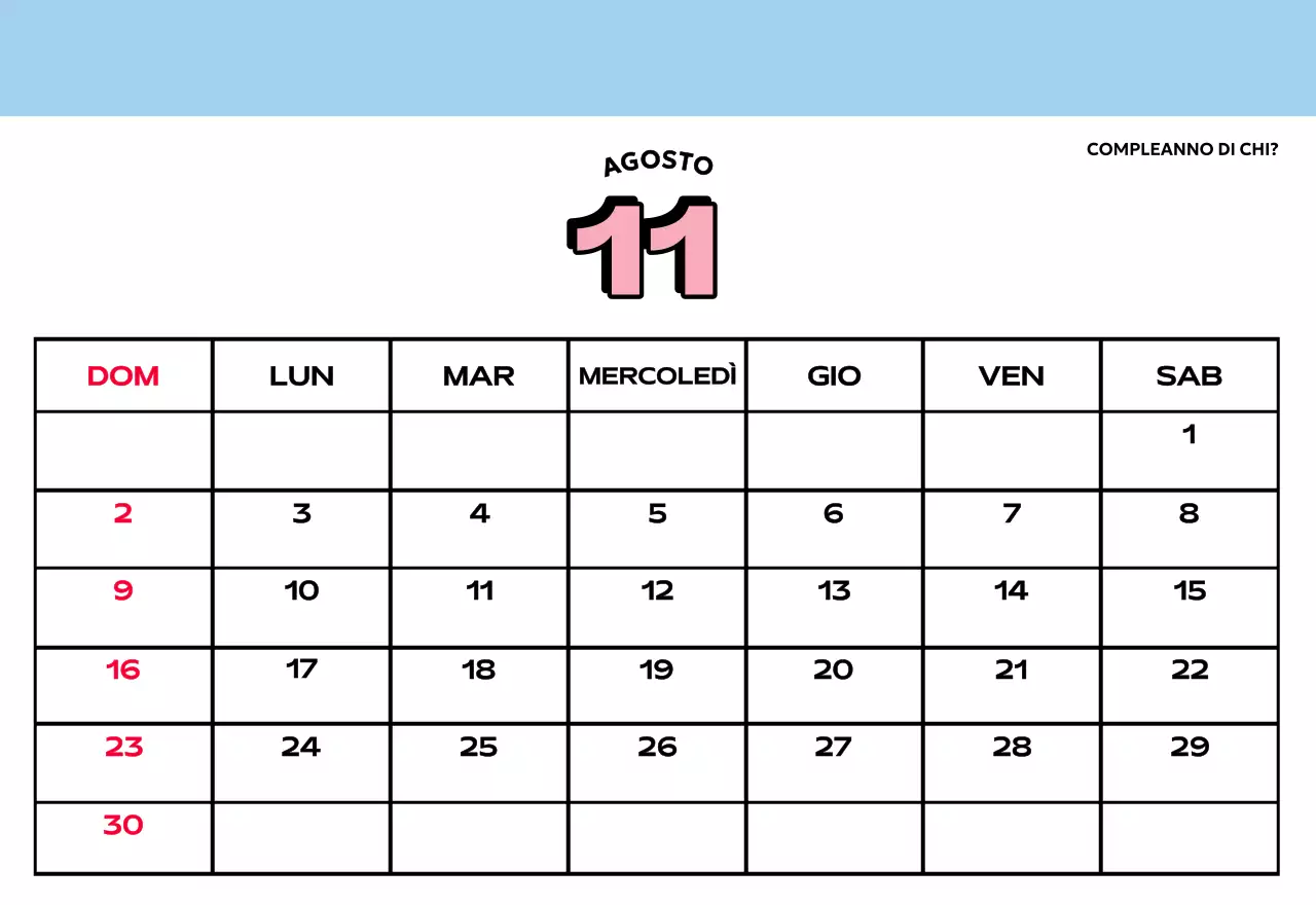 Calendari colorati con una varietà di illustrazioni retrò