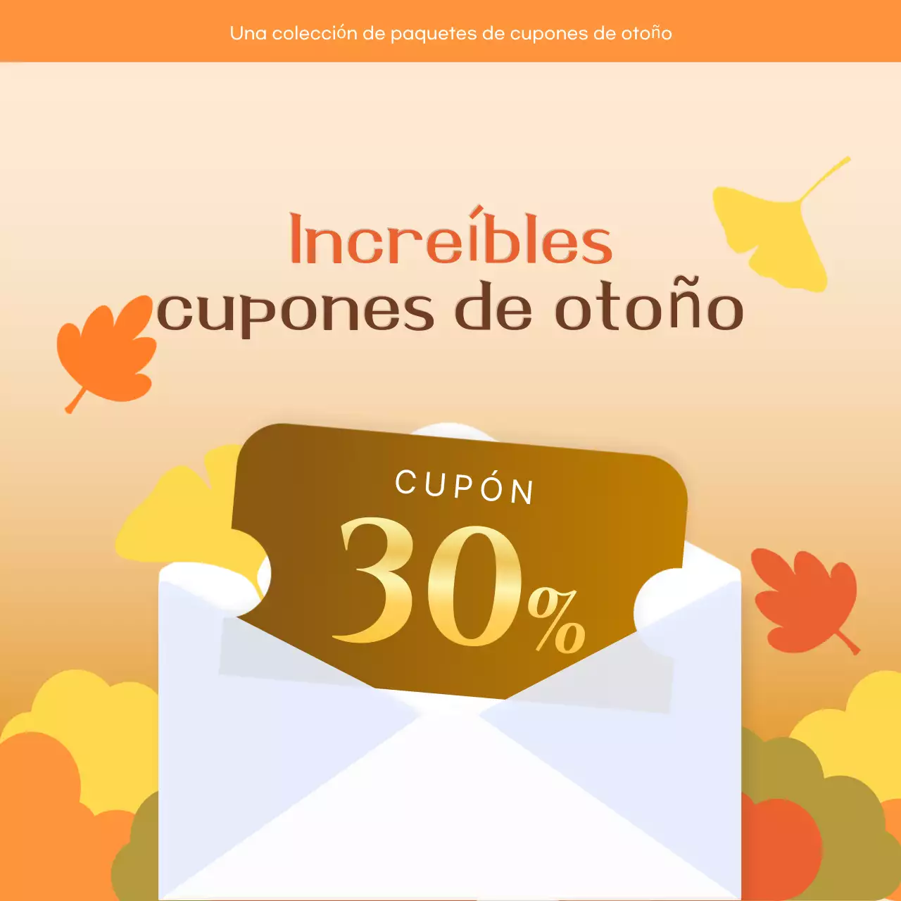 Promoción de descuento Orange Simple