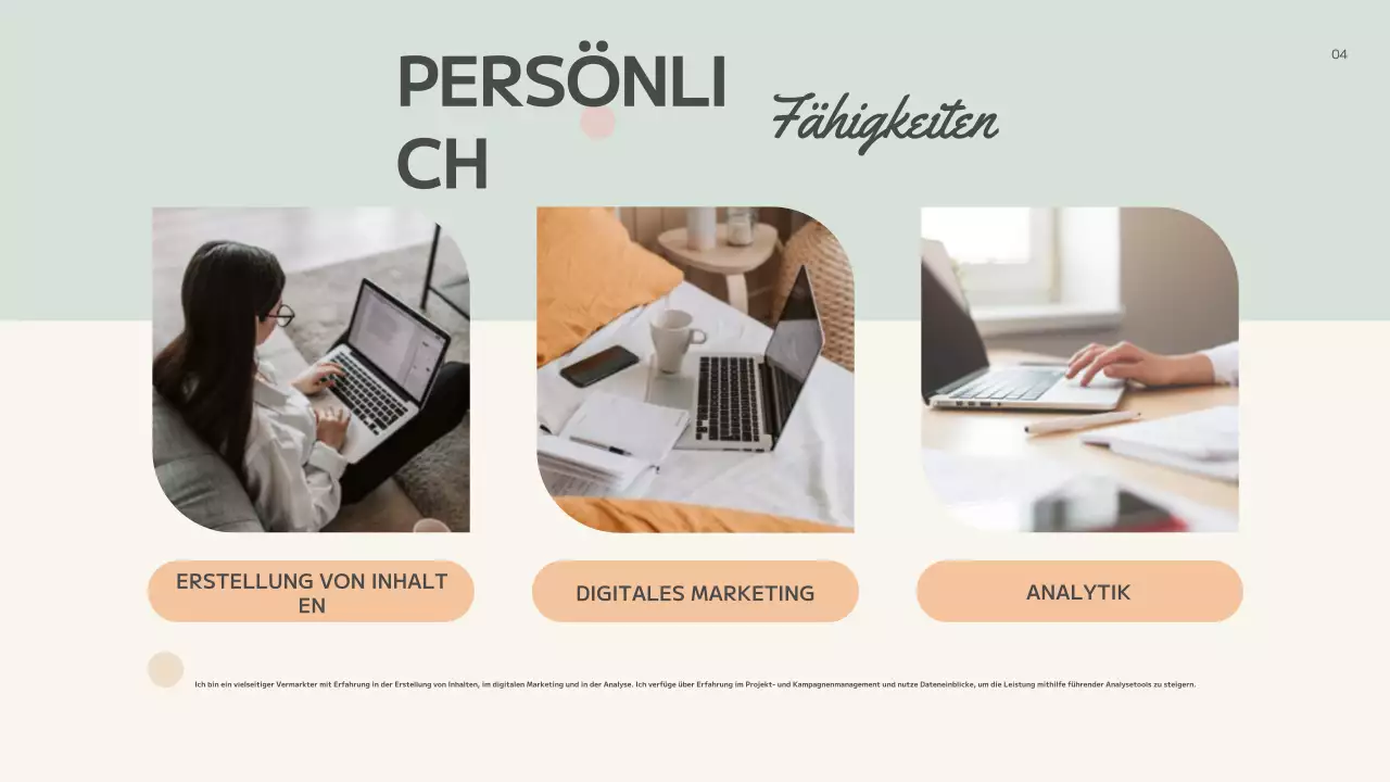 beige abstrakte kreative Mappe