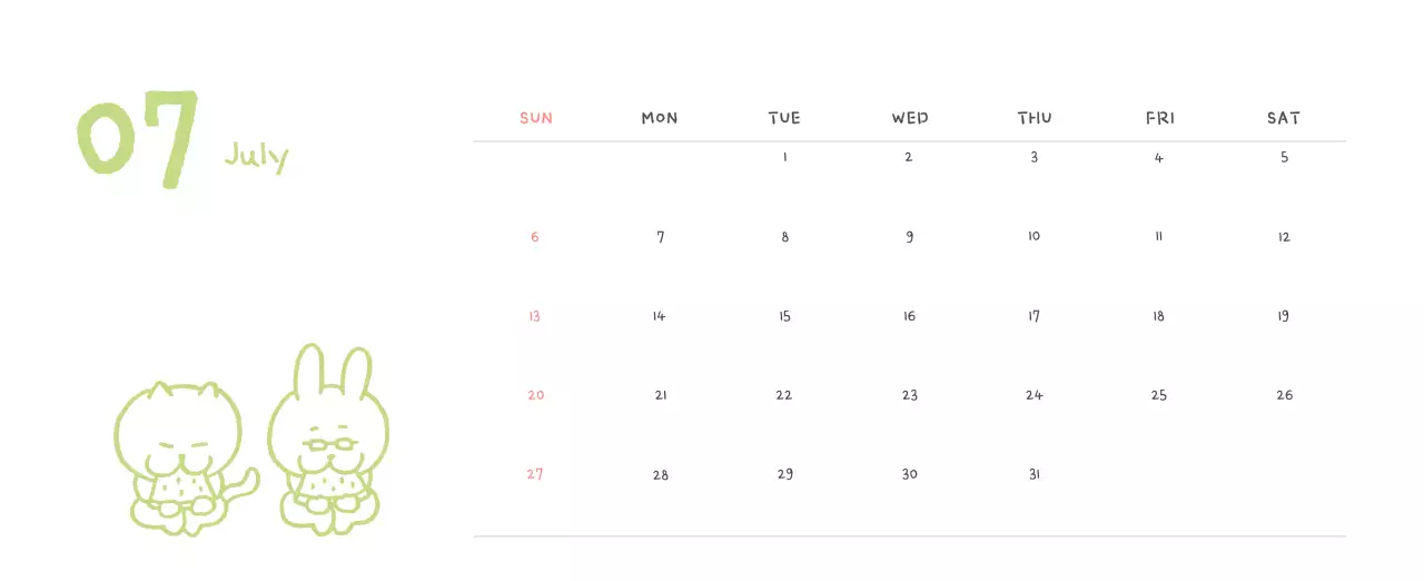 Ivory Cozy Daily Calendar