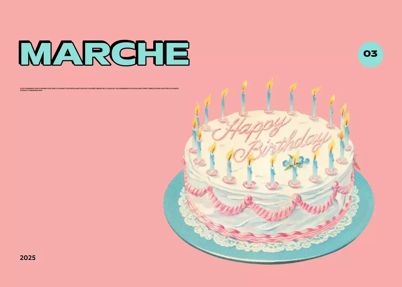 Calendriers colorés avec une variété d'illustrations rétro