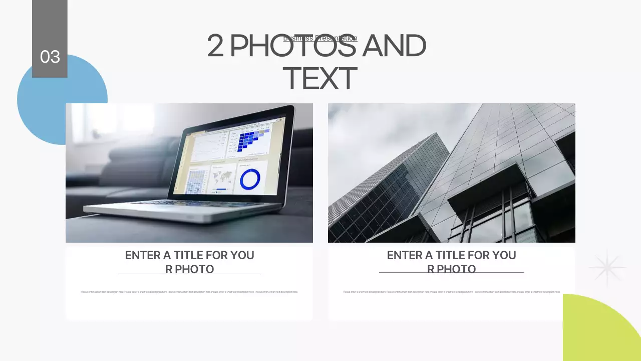 Um plano de negócios branco e limpo