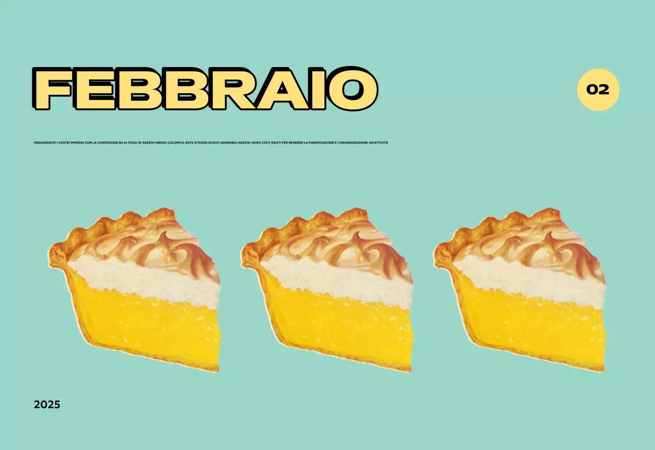 Calendari colorati con una varietà di illustrazioni retrò