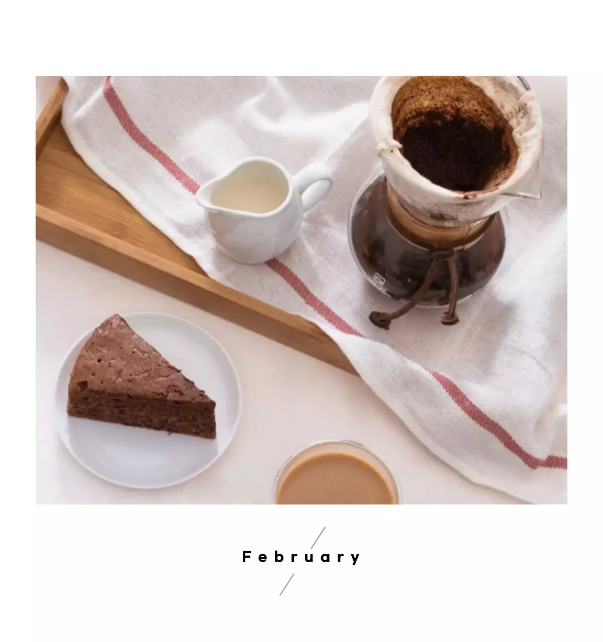 Minimalist coffee calendar