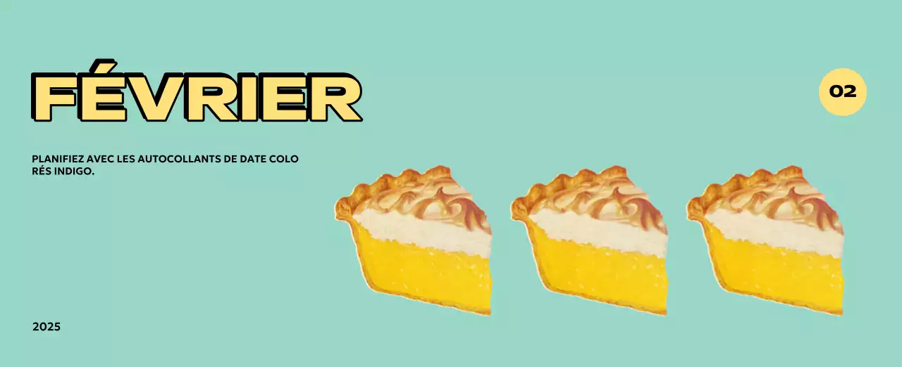 Calendriers colorés avec une variété d'illustrations rétro