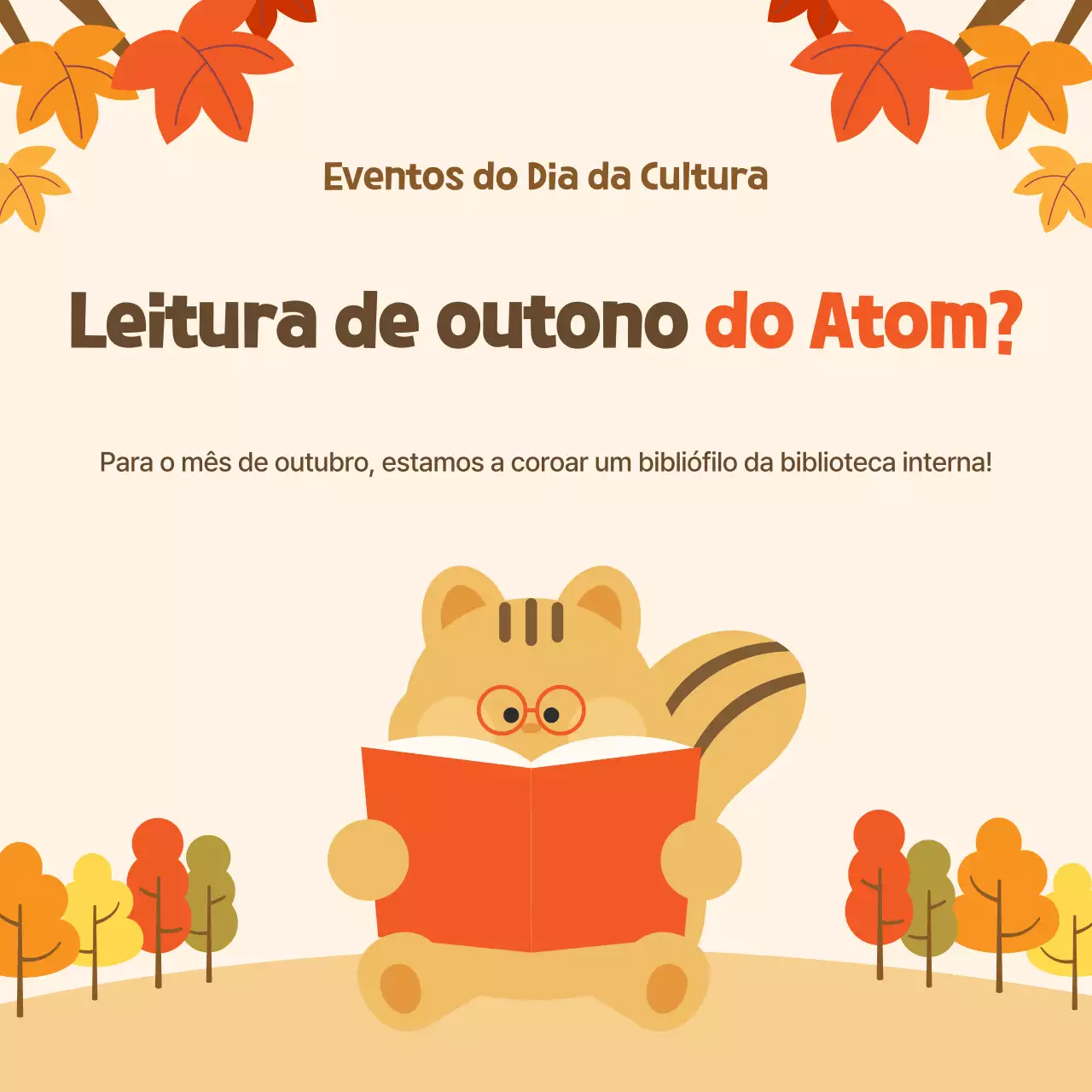 Evento de leitura Orange Cosy