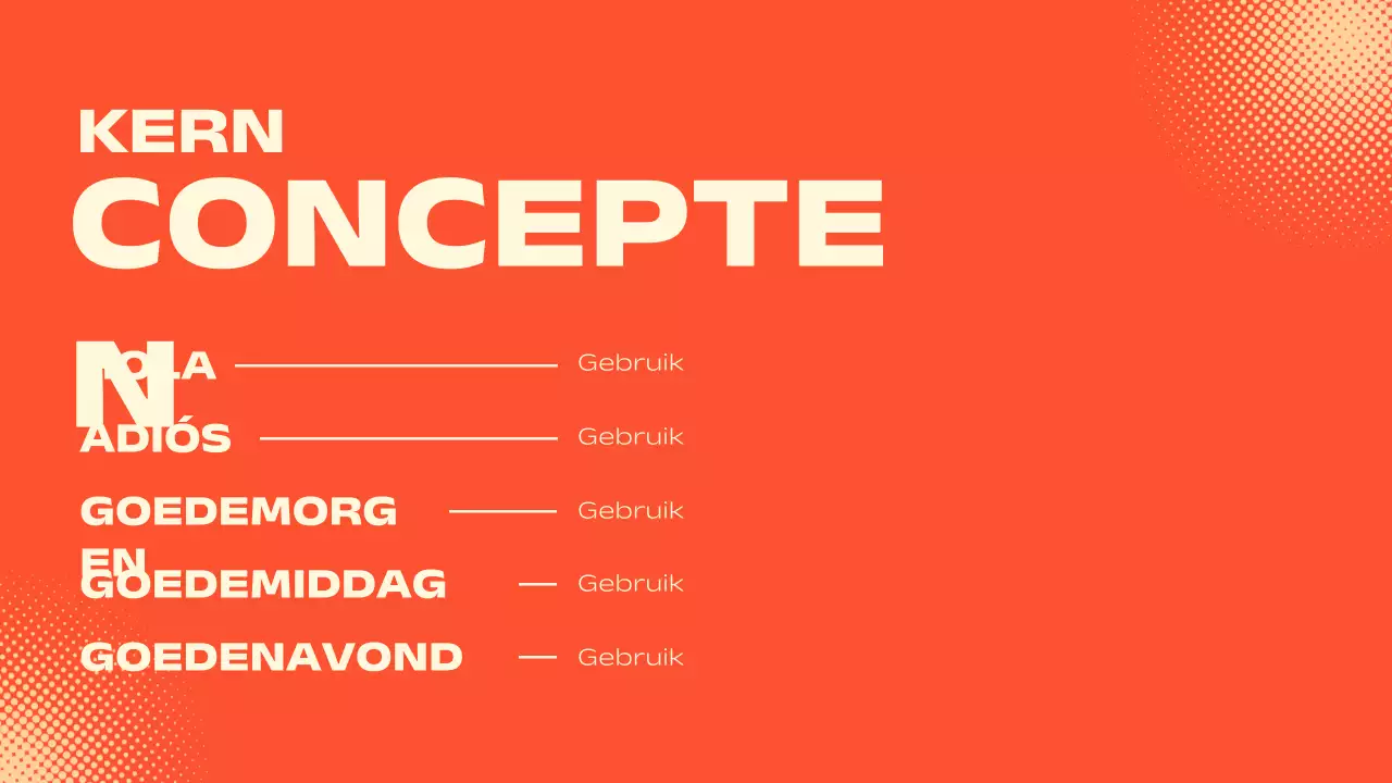 Oranje Beige Fun Lesmateriaal Spaanse Presentatie