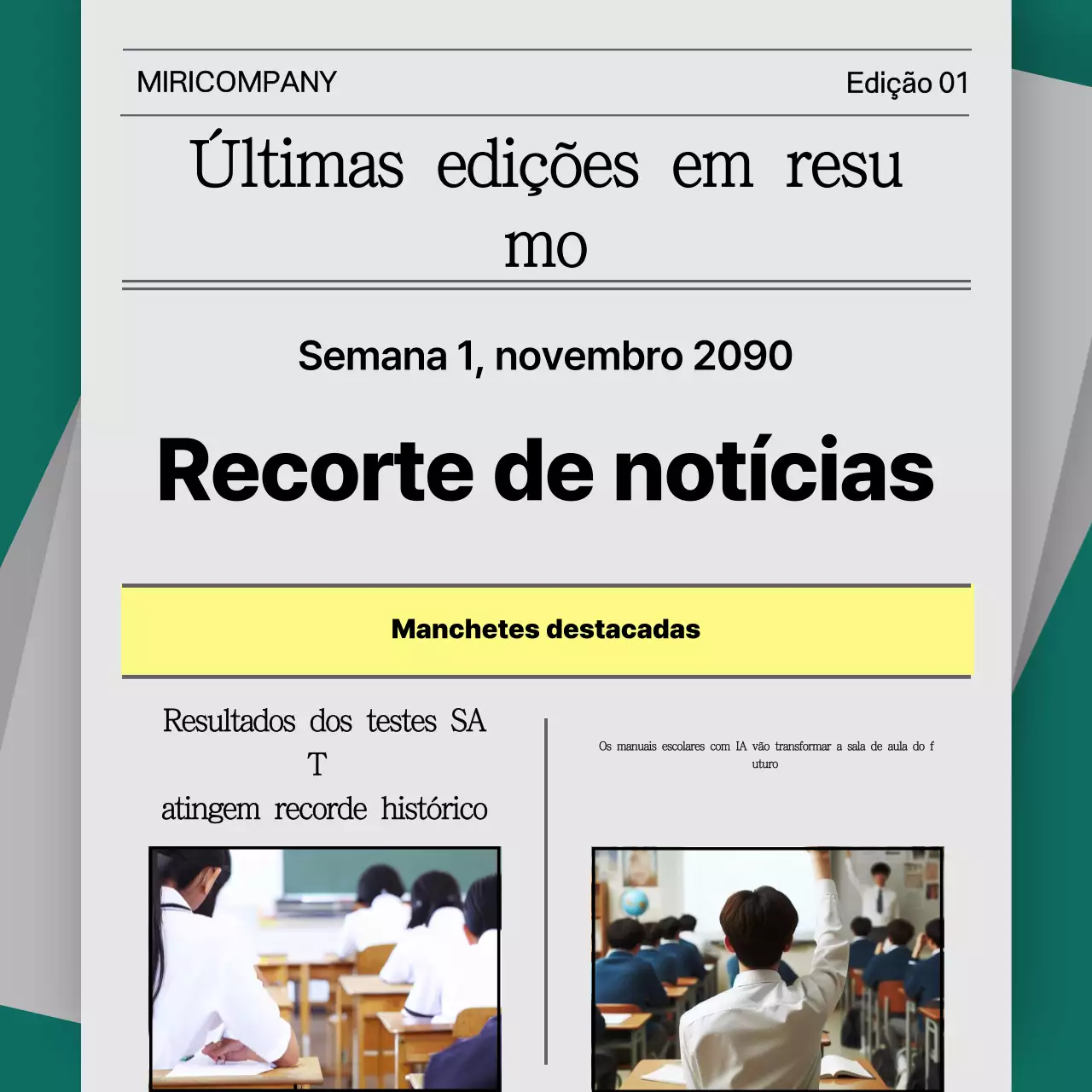 Fornecer informações de formação cinzentas e modernas