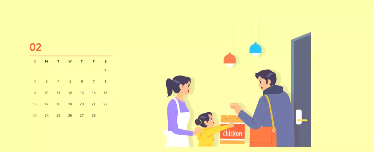 Khái niệm minh họa gia đình với nhiều màu sắc khác nhau 