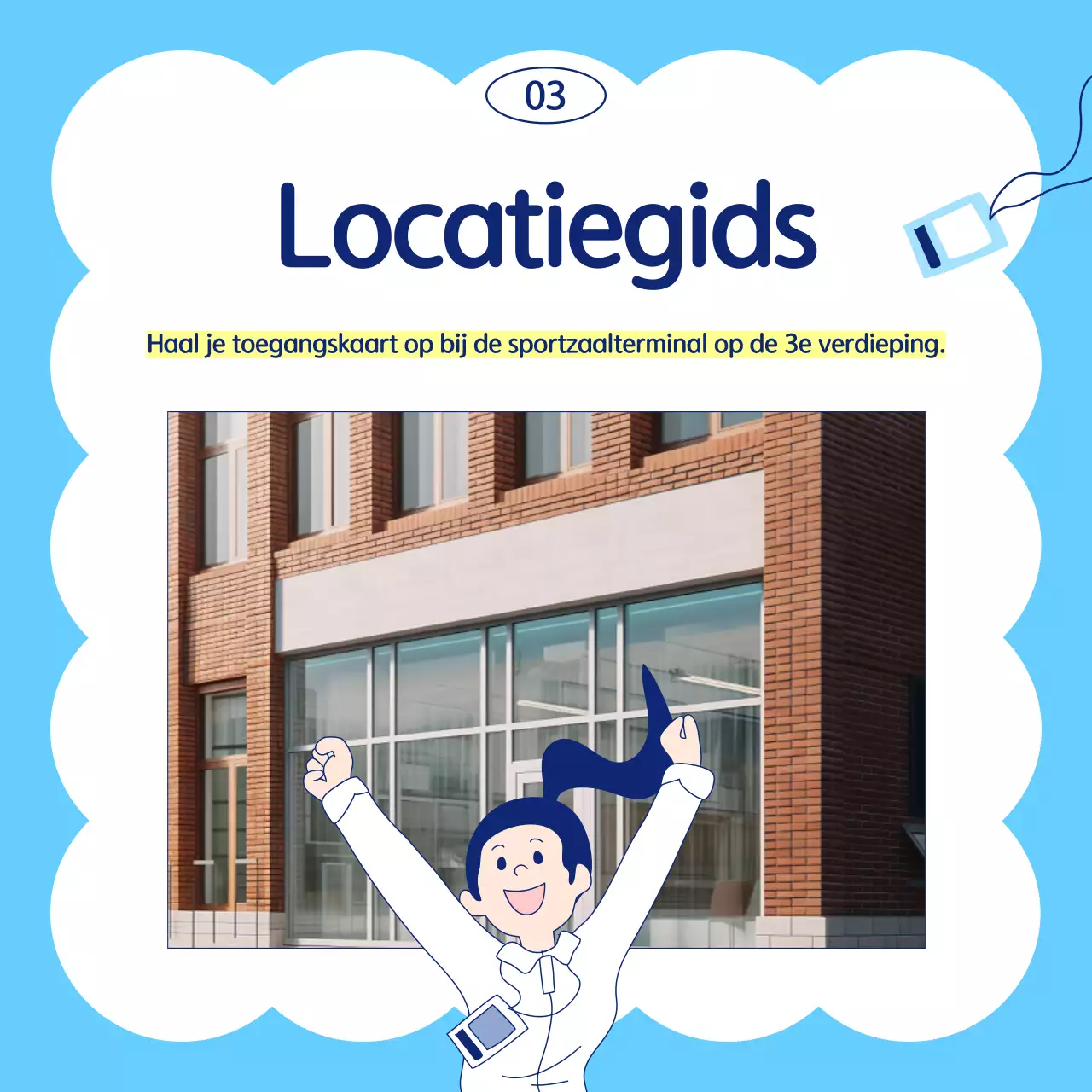 Lichtblauwe eenvoudige campagnegids