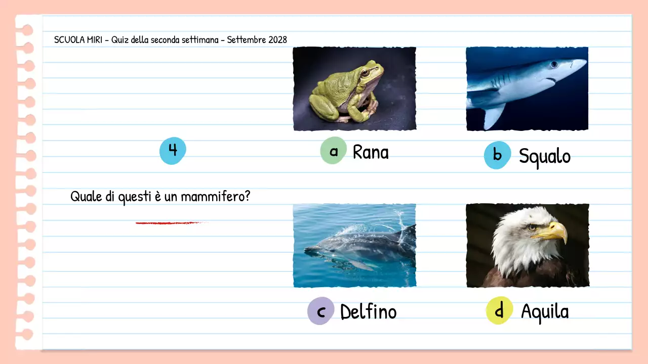 Quiz di scienze