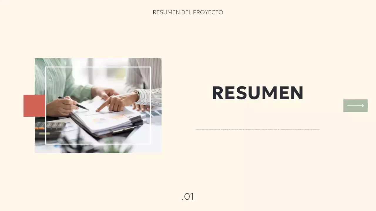 beige presentación de proyecto moderno