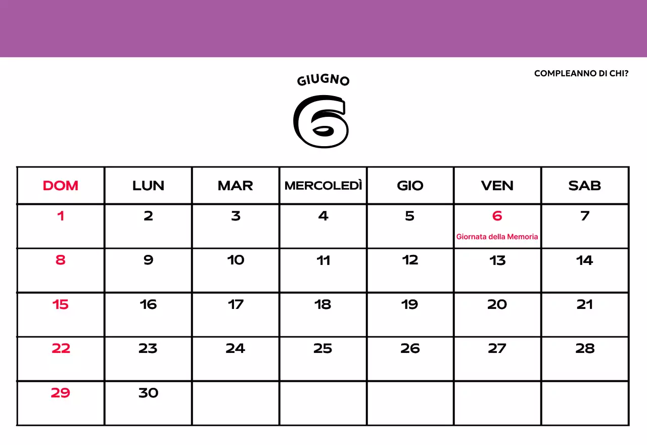 Calendari colorati con una varietà di illustrazioni retrò