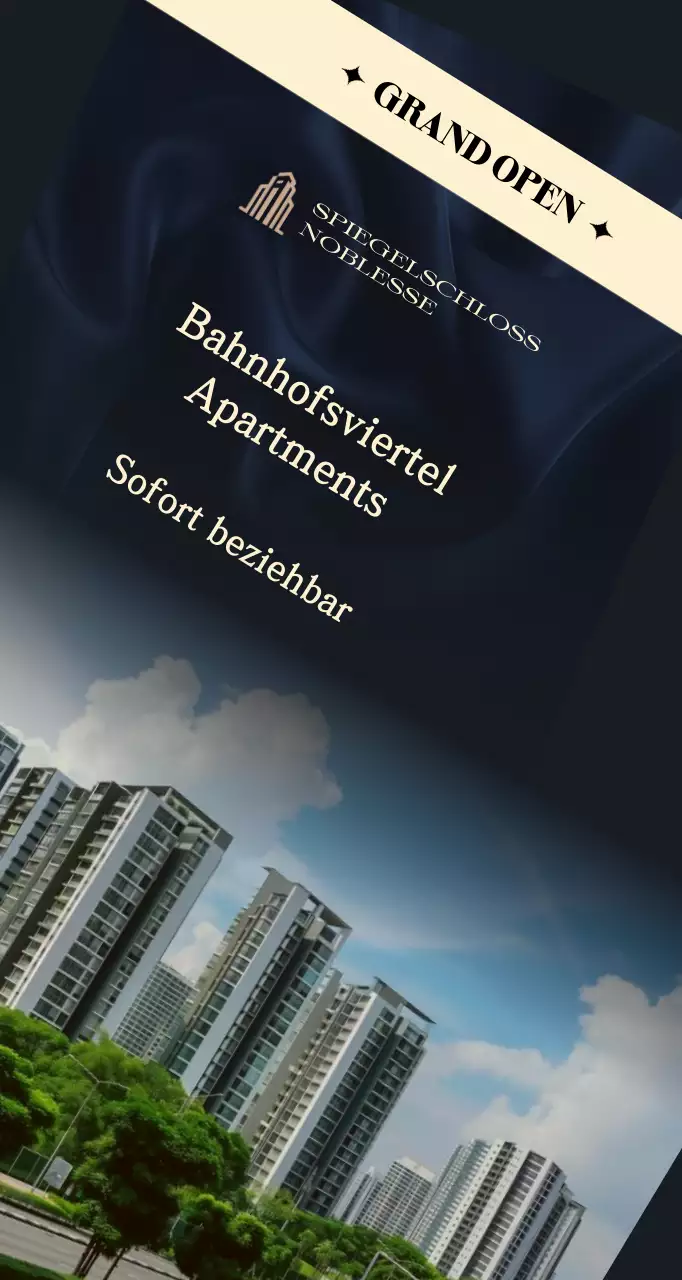 Schwarze Luxusimmobilien-Anzeigen