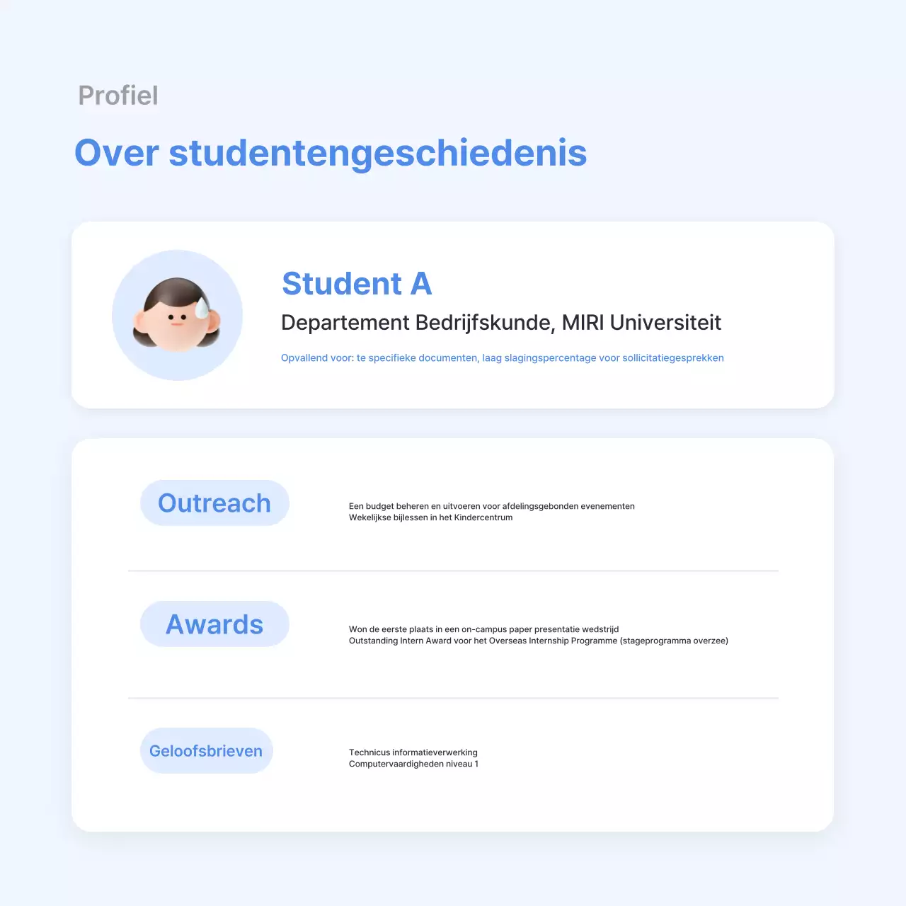 Lichtblauwe eenvoudige gids ter voorbereiding op sollicitatiegesprekken