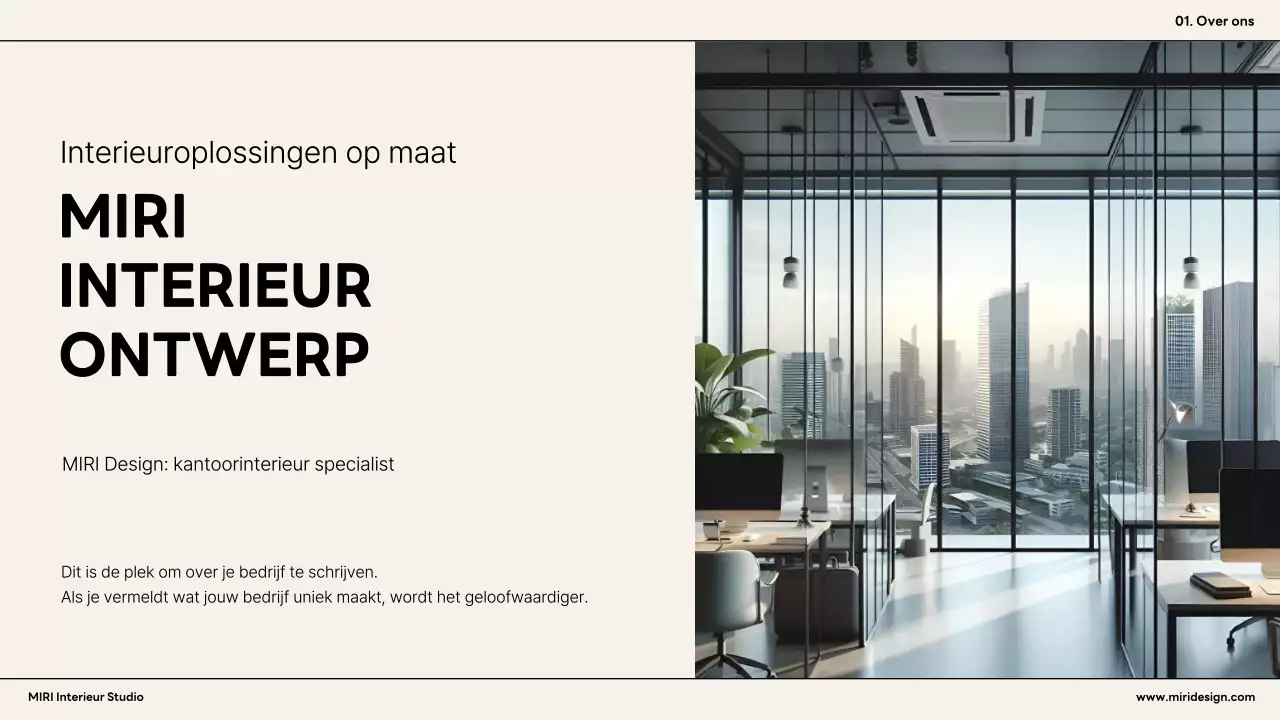 Oranje modern interieur advertentie