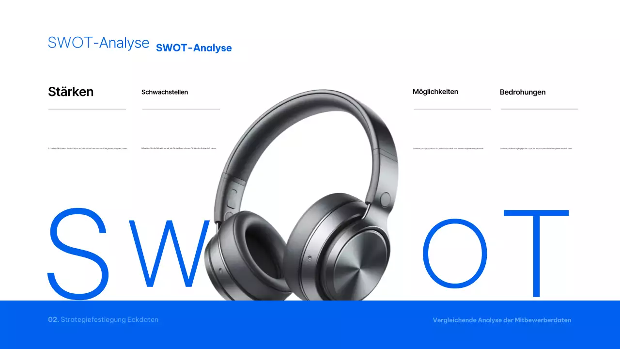 Blue Modern Analytics Bericht