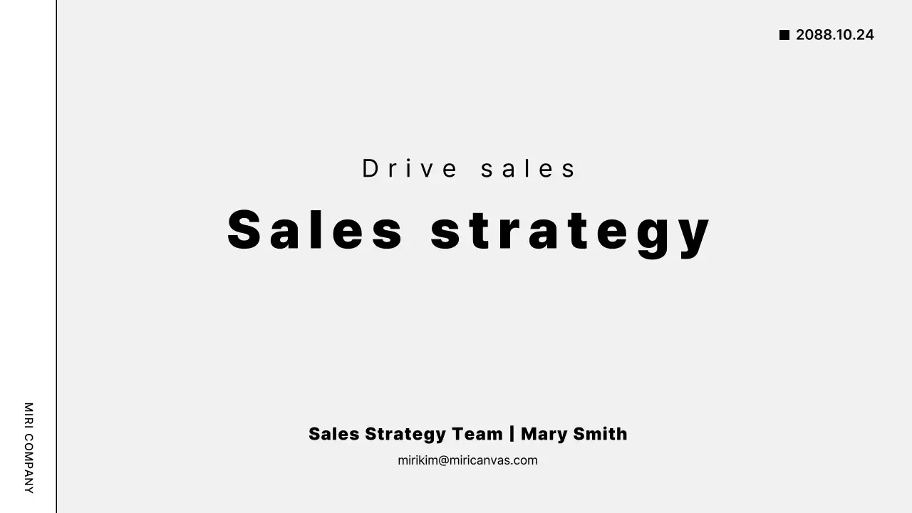 White Professional Sales Strategy Guide Presentation