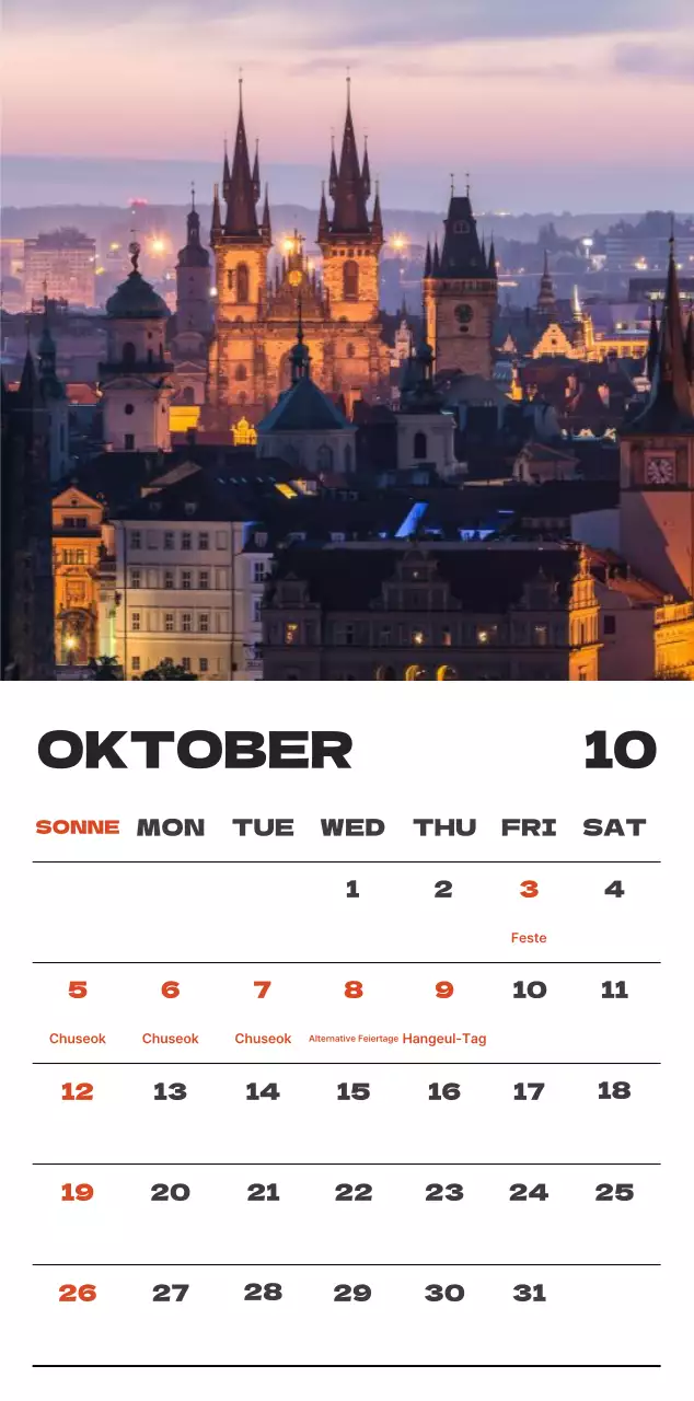 Himmel Foto sauber Kalender