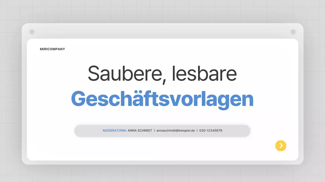 Ein grauer, sauberer Geschäftsplan