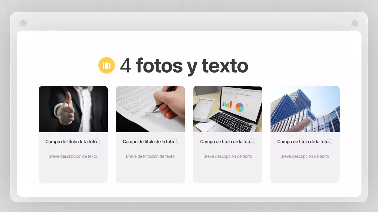 Un plan de negocio gris y limpio